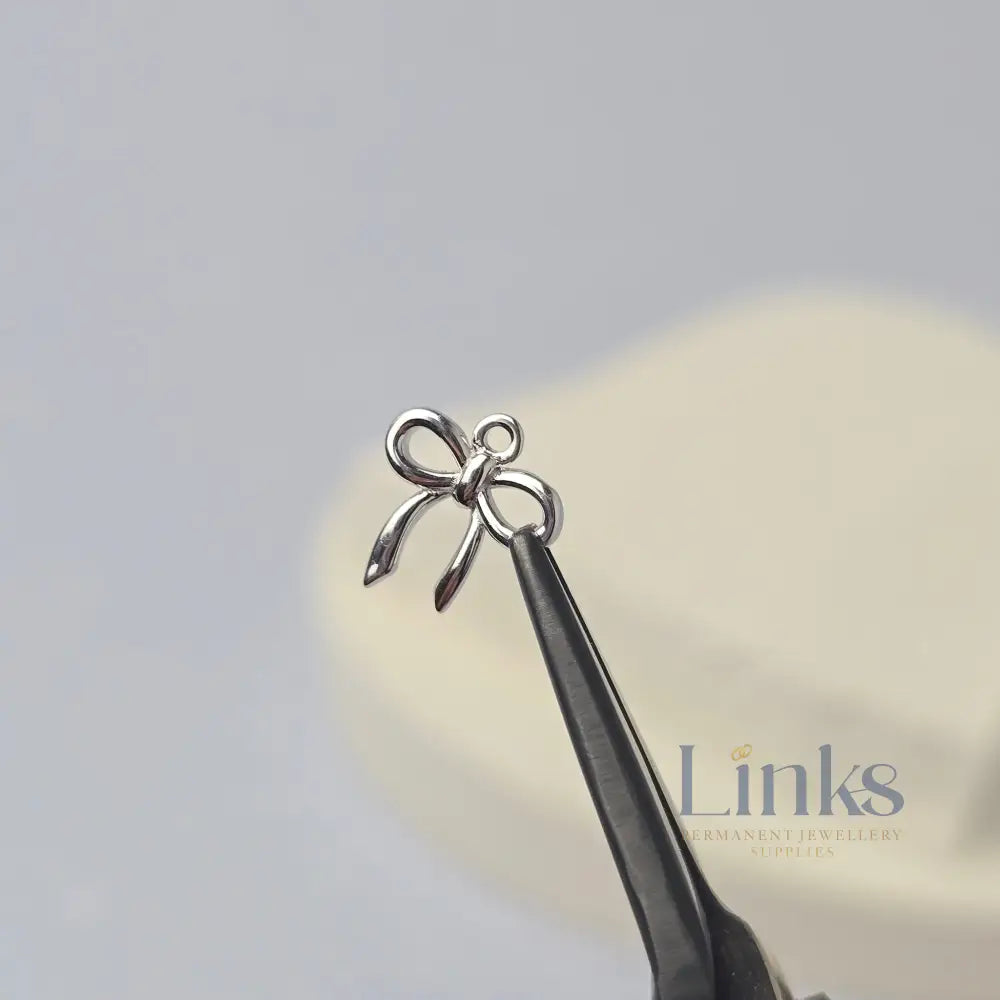 Sterling Silver Dainty Bow Charm