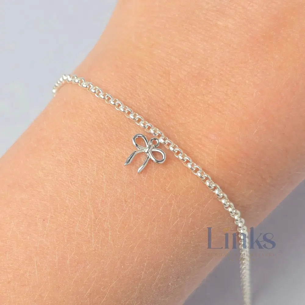 Sterling Silver Dainty Bow Charm