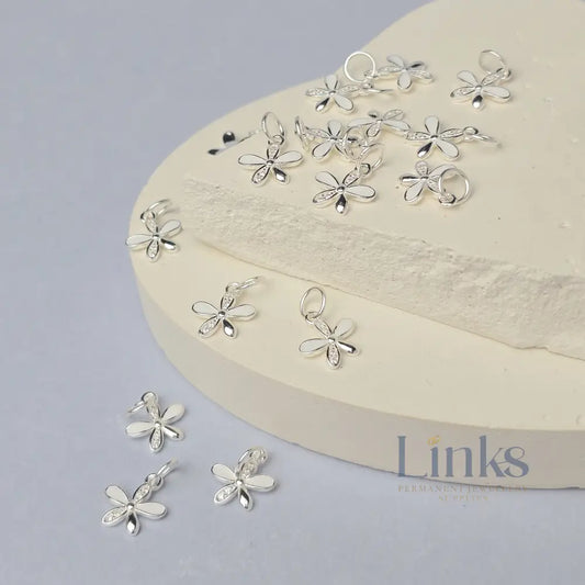 Sterling Silver Flower Charm