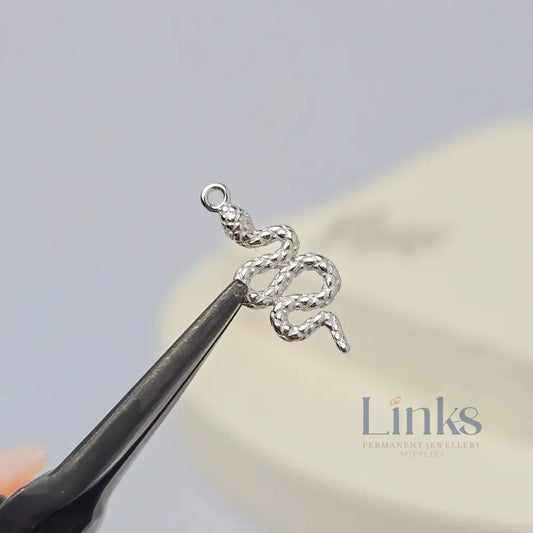 Sterling Silver Snake Charm