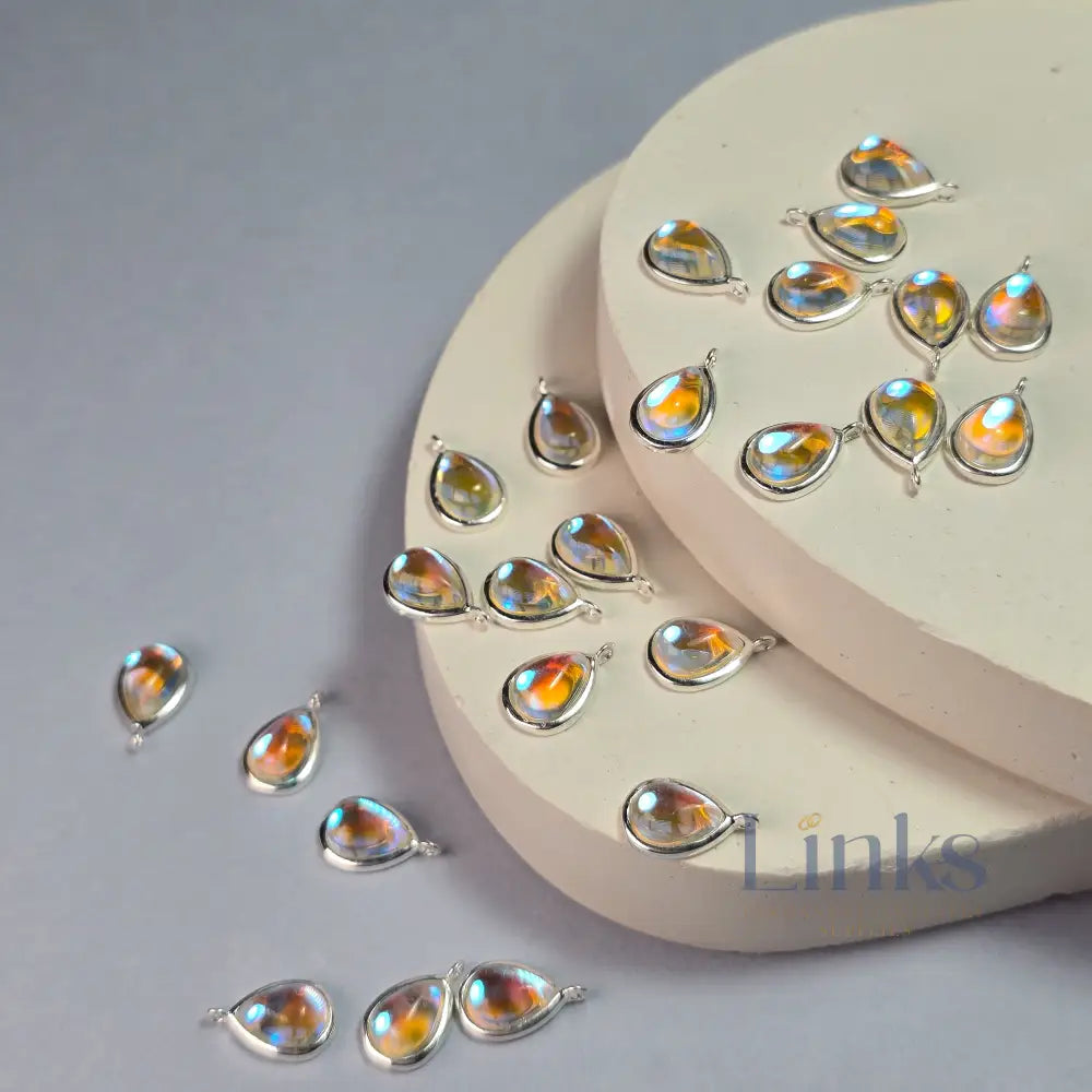 Teardrop Moonstone Pendant Charm