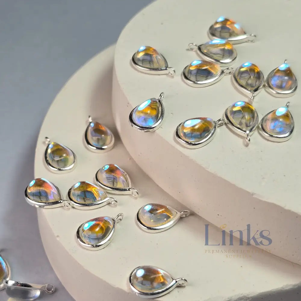 Teardrop Moonstone Pendant Charm