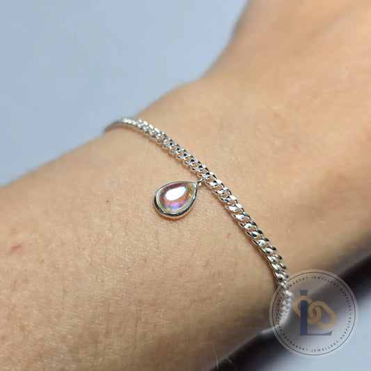 Teardrop Moonstone Pendant Charm