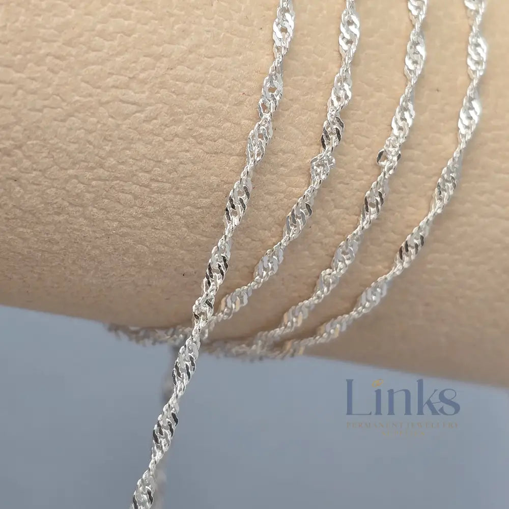 Twisted Curb Chain - 14K Gold Filled & 925 Sterling Silver