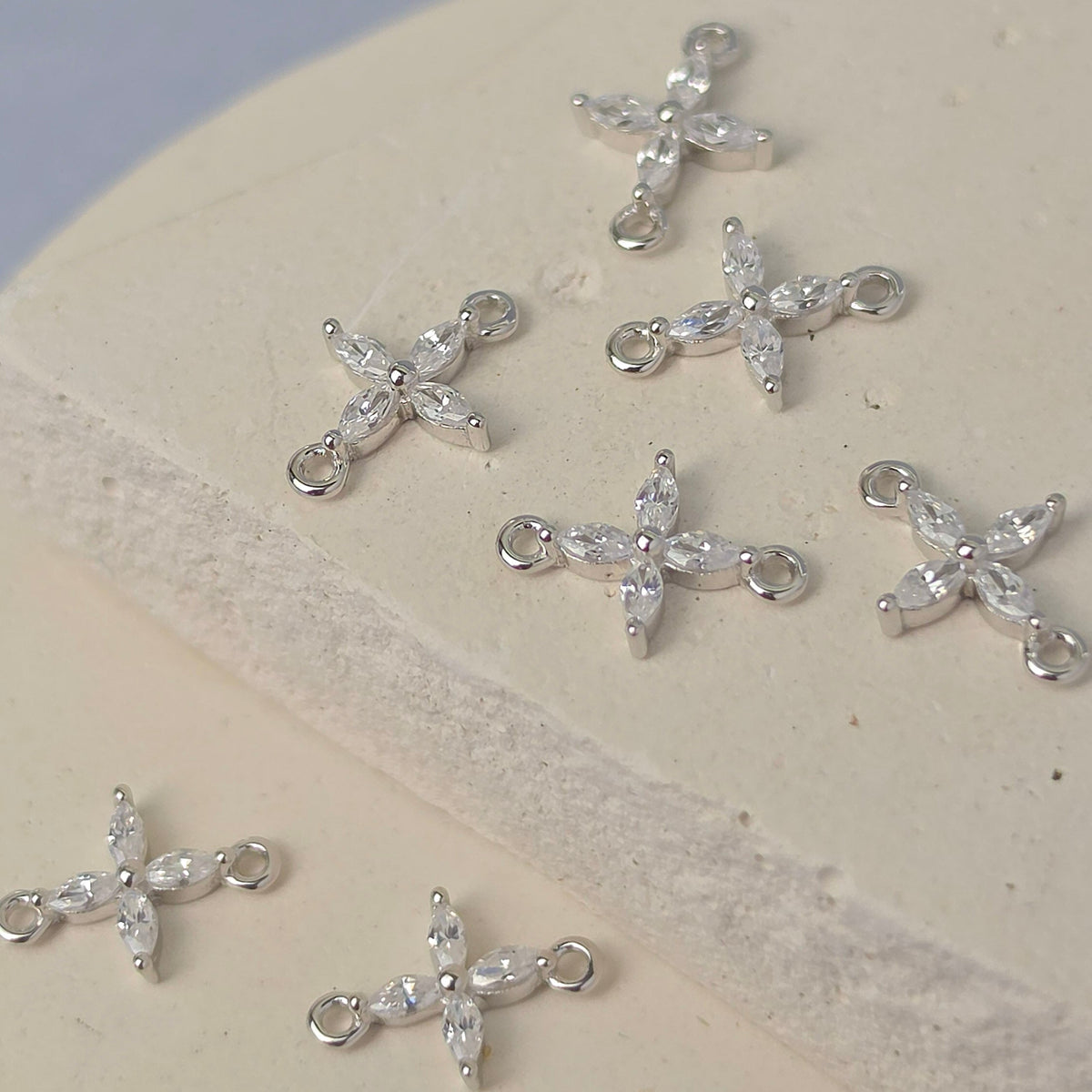 Cubic Zirconia Connectors