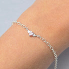 Sterling Silver Angel Wings & Heart Connector