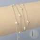 1.2mm Freshwater Pearl Chain - 925 Sterling Silver & 14k Gold Filled