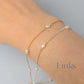 1.2mm Freshwater Pearl Chain - 925 Sterling Silver & 14k Gold Filled