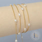 1.2mm Freshwater Pearl Chain - 925 Sterling Silver & 14k Gold Filled