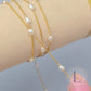 1.2mm Freshwater Pearl Chain - 925 Sterling Silver & 14k Gold Filled