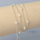 1.2mm Freshwater Pearl Chain - 925 Sterling Silver & 14k Gold Filled