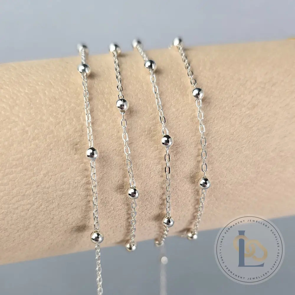 1.35mm Satellite Chain - 14K Gold Filled & 925 Sterling Silver 925 Sterling Silver / 1 Meter