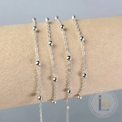 1.35mm Satellite Chain - 14K Gold Filled & 925 Sterling Silver 925 Sterling Silver / 1 Meter