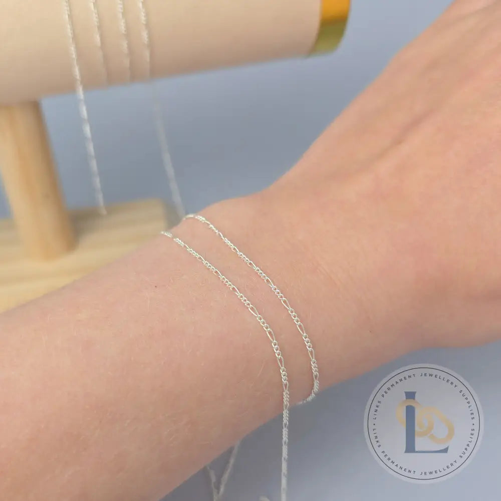 1.3mm Mini Figaro - 14k Gold Filled & 925 Sterling Silver