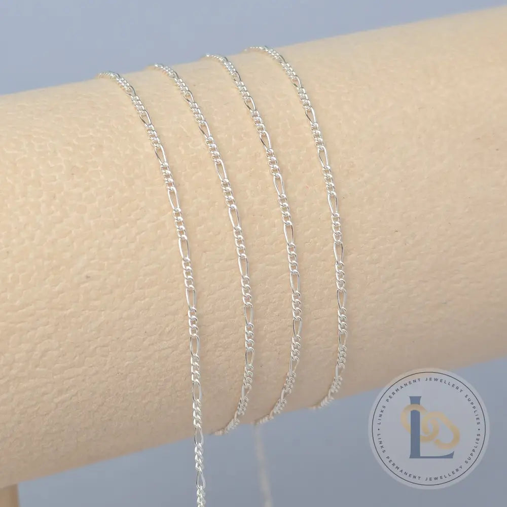 1.3mm Mini Figaro - 14k Gold Filled & 925 Sterling Silver Sterling Silver / 1 Meter