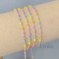 1.5mm Candy Enamel Flat Cable Chain - 925 Sterling Silver & 14k Gold Filled