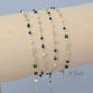 1.5mm Fern Enamel Flat Cable Chain - 925 Sterling Silver & 14k Gold Filled