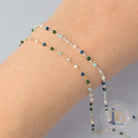 1.5mm Fern Enamel Flat Cable Chain - 925 Sterling Silver & 14k Gold Filled