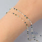 1.5mm Fern Enamel Flat Cable Chain - 925 Sterling Silver & 14k Gold Filled