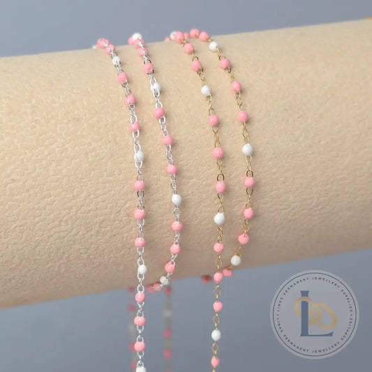 1.5mm Milkshake Enamel Flat Cable Chain