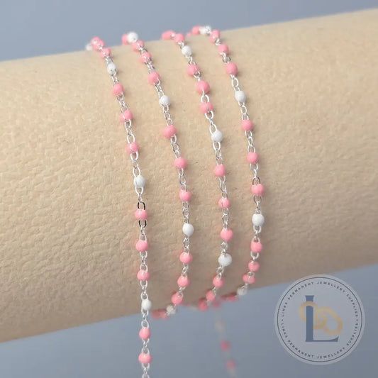 1.5mm Milkshake Enamel Flat Cable Chain