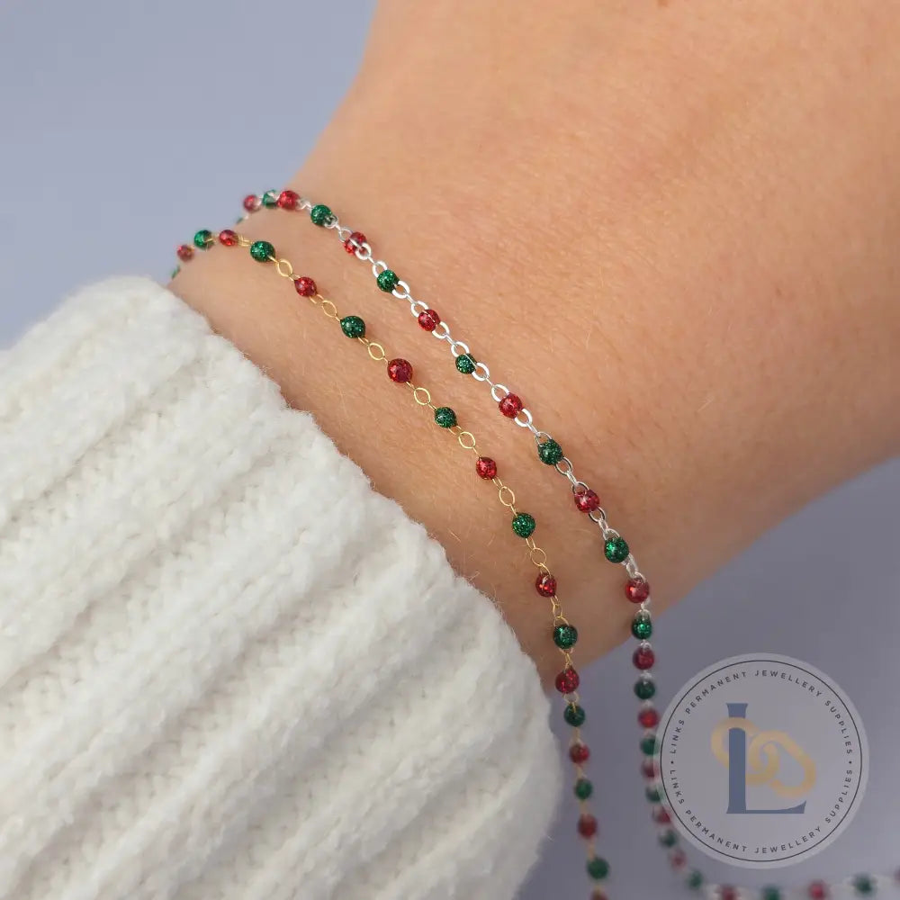 1.5mm Noël Enamel Flat Cable Chain