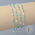 1.5mm Tiff Blue Enamel Flat Cable Chain