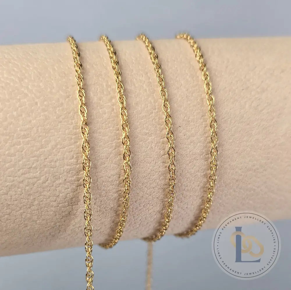 1.63mm 14K Gold Filled Rope Chain 1 meter