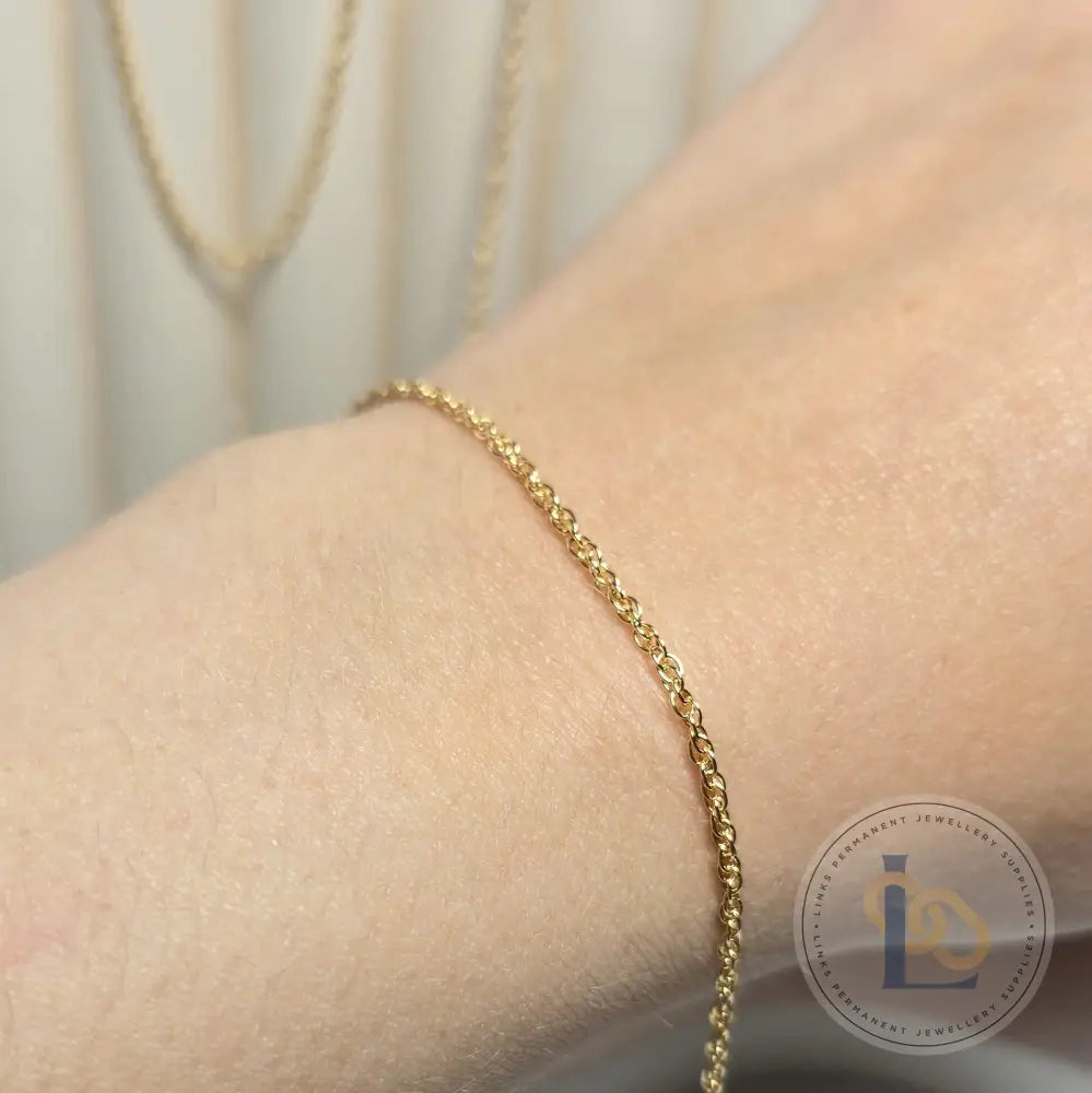 Gold Filled Rope Chain 1.63mm - Links Permanent Jewellery Supplies