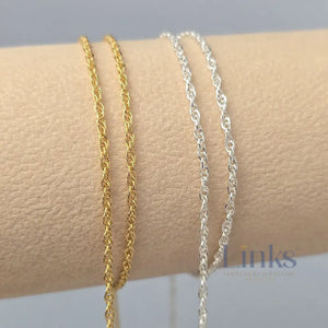 Rope Chain - 925 Sterling Silver & 14K Gold Filled