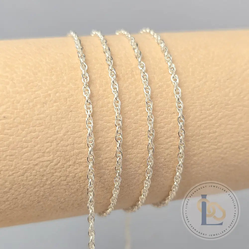 Rope Chain - 925 Sterling Silver & 14K Gold Filled 925 Sterling Silver / 1 Meter