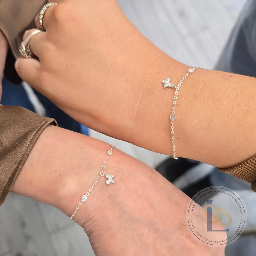 1.7mm Flat Cable Cubic Zirconia Chain