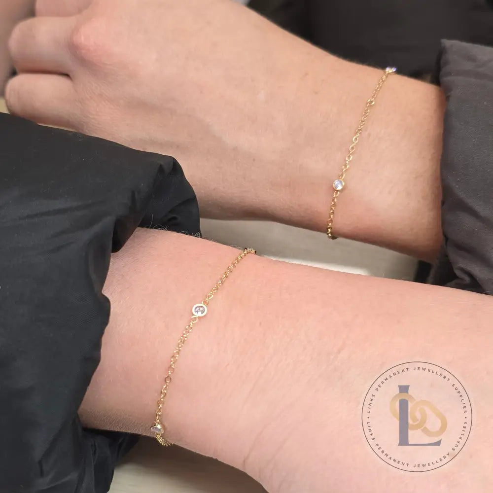 1.7mm Flat Cable Cubic Zirconia Chain