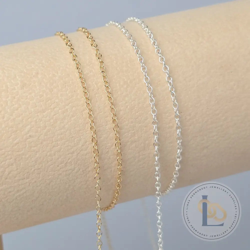 1.7mm Cable Chain - 14k Gold Filled & 925 Sterling Silver