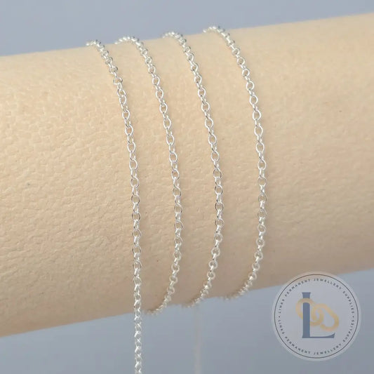 1.7mm Cable Chain - 14k Gold Filled & 925 Sterling Silver Sterling Silver / 1 Meter