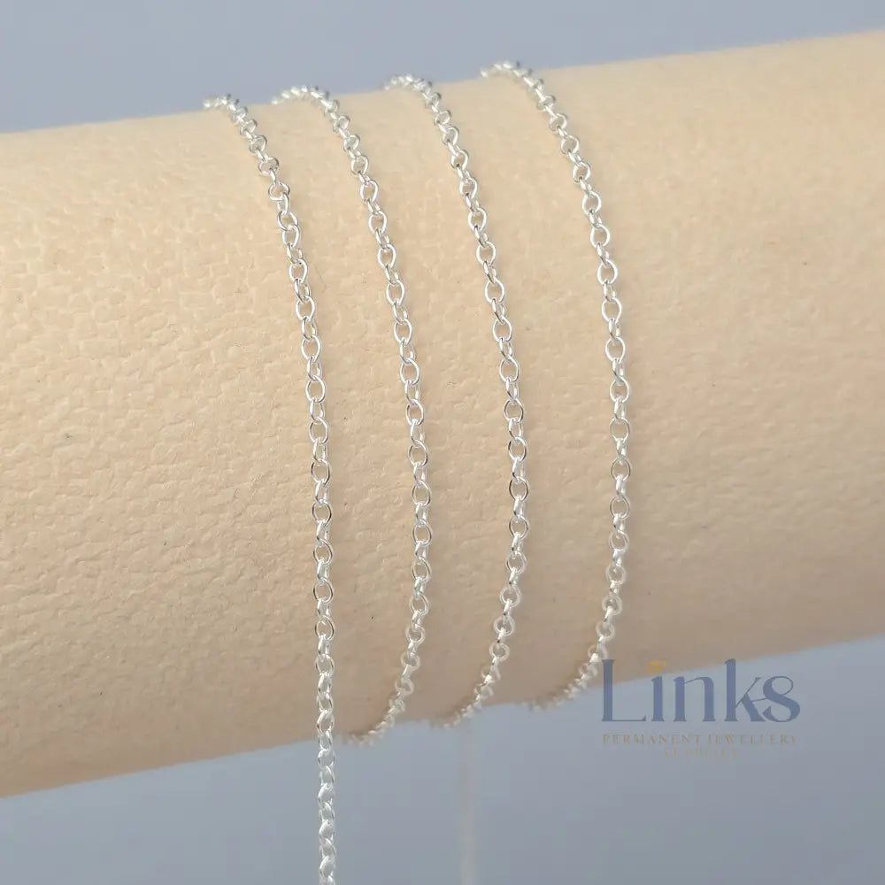 1.7mm Cable Chain - 14k Gold Filled & 925 Sterling Silver Sterling Silver / 1 Meter