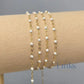 1.7mm White Enamel Flat Cable Chain - 925 Sterling Silver & 14k Gold Filled 14K Gold Filled / 1 Meter