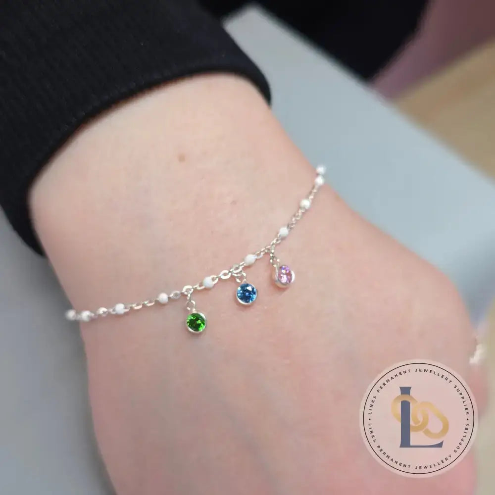 3mm & 4mm Round Birthstone Pendant Charm Charms
