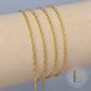 Twisted Curb Chain - 14K Gold Filled & 925 Sterling Silver 14K Gold Filled / 1 Meter