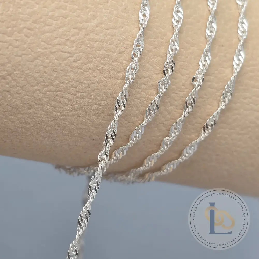 Twisted Curb Chain - 14K Gold Filled & 925 Sterling Silver