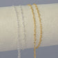 2.2mm Textured Sunburst Heart Chain