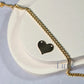 14K Gold Filled Blank Heart Connector