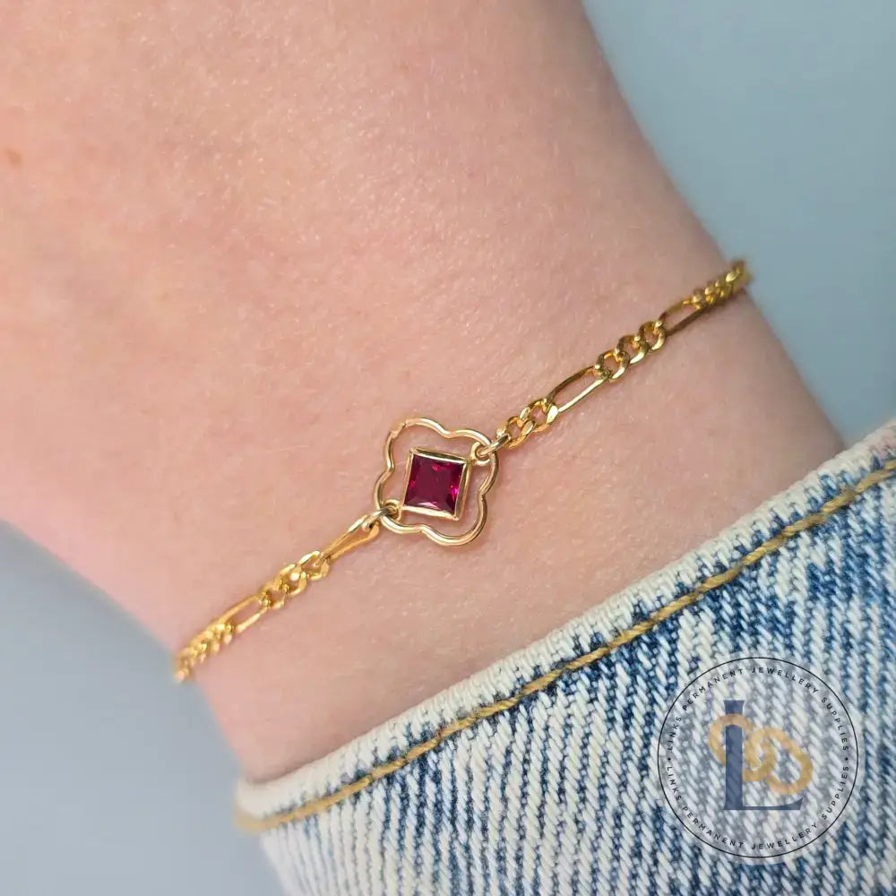 4mm Diamond Birthstone Connector