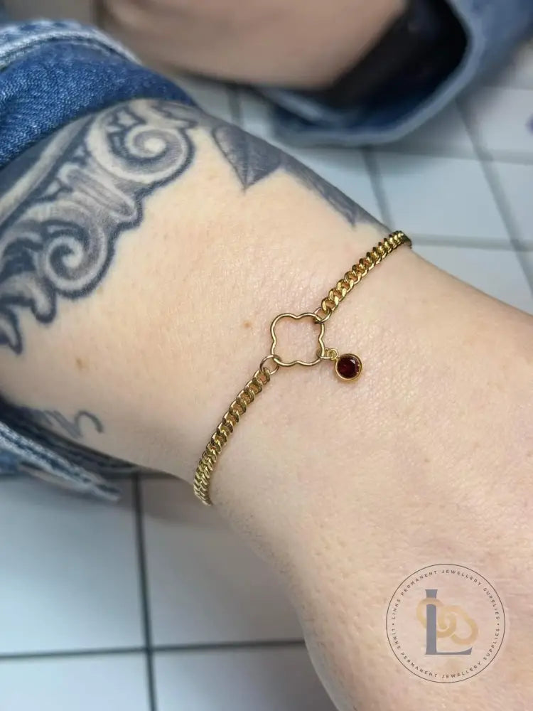 14K Gold Filled Clover Connector