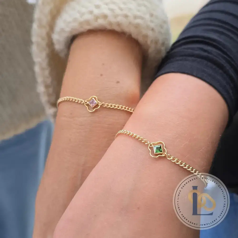 4mm Diamond Birthstone Connector