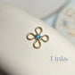 14k Gold Filled Crystal Flower Connector Charm - Links Permanent Jewellery Supplies