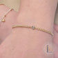 14k Gold Filled CZ Heart Connector