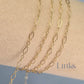 14k Gold Filled Clover Chain 1 meter