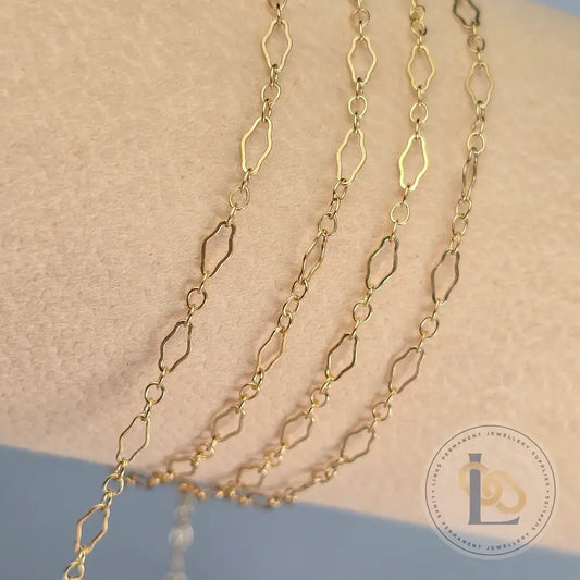 14k Gold Filled Clover Chain 1 meter