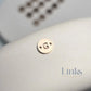 14k Gold Filled Round Initial Connector Charm - Links Permanent Jewellery Supplies